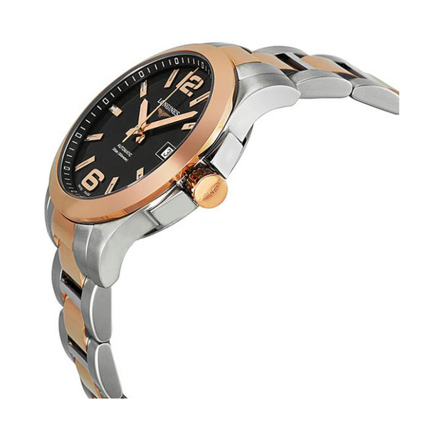 longines/浪琴康卡斯金钢自动机械潜水男表(l3.676.5.56.7)