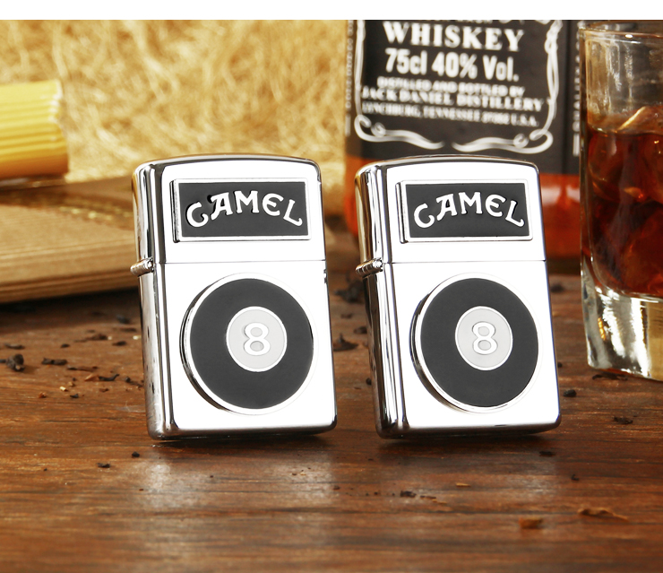 zippo打火机 骆驼黑8圆筒礼盒包装 94年生产