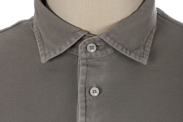 博图 意大利轻奢男装 都会时尚系列 男士t恤 纯棉精纺 翻领立领两用