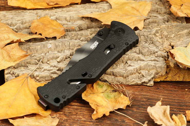 美国sog索格trident 虎纹三叉戟折刀