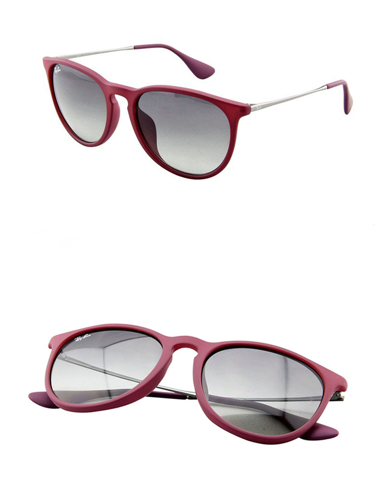 ray-ban/雷朋新款女士太阳镜时尚紫色渐变镜片 4171f 眼镜 紫红色